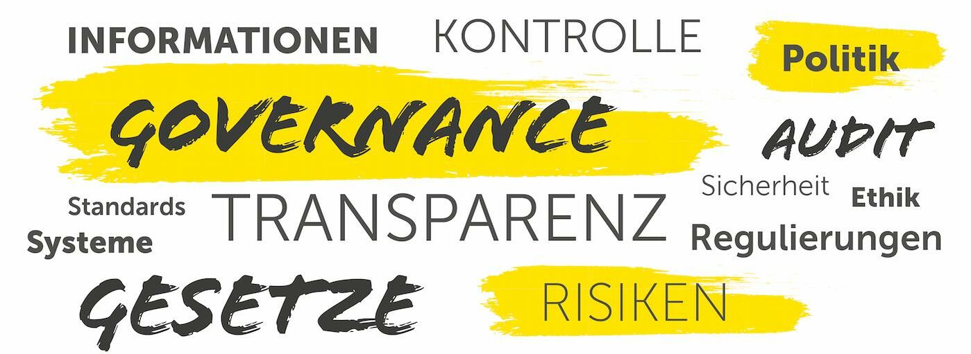 Wordcloud Gonvernance und Compliance