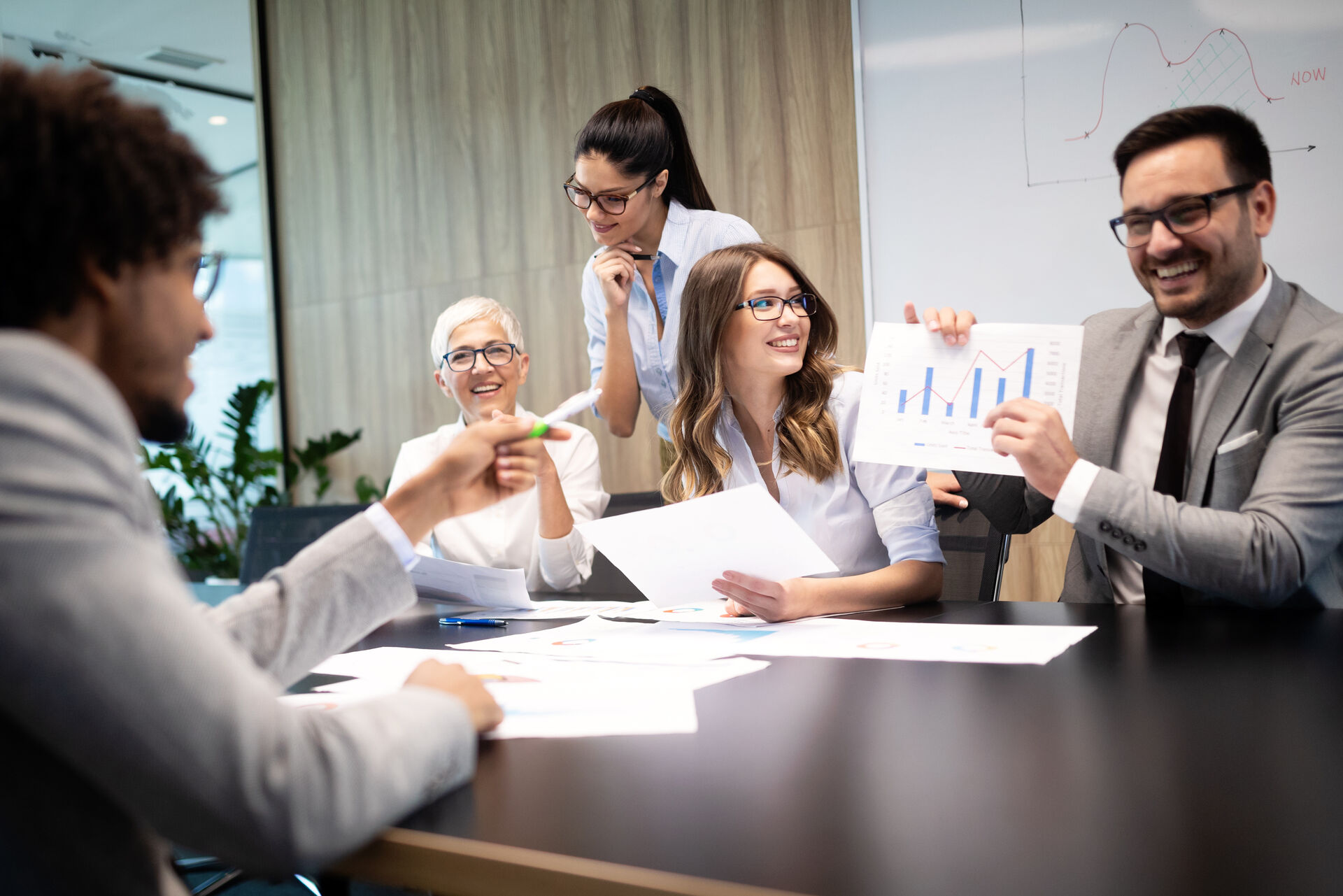 Photo of a team in their office